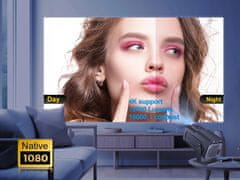 HY320 Full HD 1080P LCD projektor Android 11 ANSI WiFi 6 BT5.0