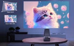 Alwtniet HY320 mini projektor, 4K Full HD, WiFi 6, BT5.0, do 150''