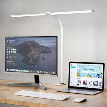 dvostruka LED stolna lampa - podesiva dodirna 5 boja 80 cm