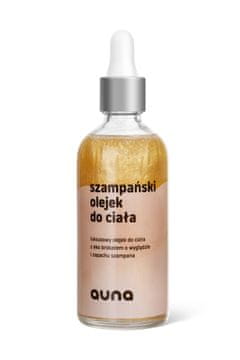 Ulje za tijelo s mirisom šampanjca s česticama 100 ml s eko-šljokicama i mirisom šampanjca