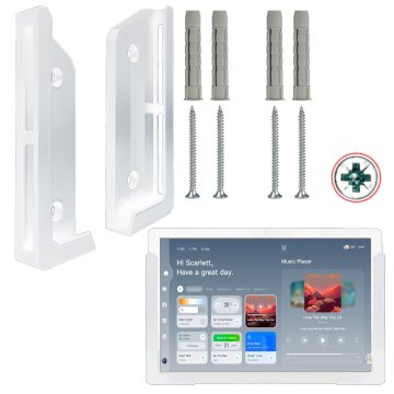 Set za montažu tableta na zid 120 mm bijeli L+R