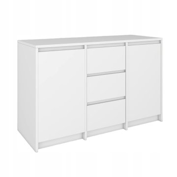 Komoda s 3 ladice i 2 vrata | Fronte bez ručki | 120x77x43 cm
