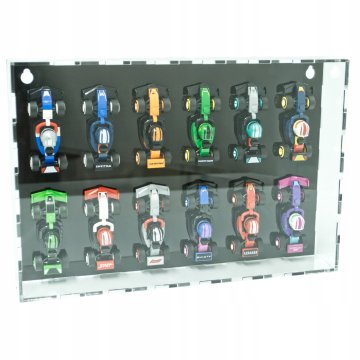 Vitrina FRAME Postolje za LEGO ICONS 71049 12 mini utrka F1 kolekcionarski predmet