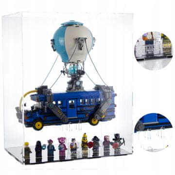 Vitrina za LEGO 77073 FORTNITE Borbeni autobus plus postolje