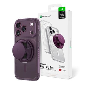 Titan AmazingThing Titan Pro Pop Lens maska za iPhone 18 Pro Max, ljubičasta