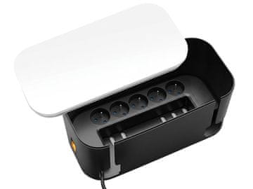 slomart TRACER EnergyBox produžni kabel, 1.5m, 5 utičnica, organizator kabela