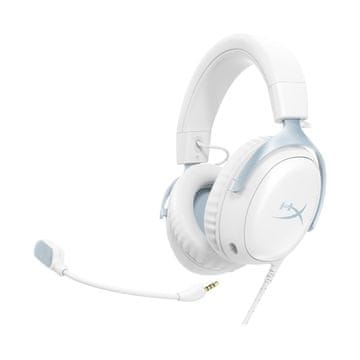 slomart HyperX Cloud III Gaming slušalice - Bijela/Plava