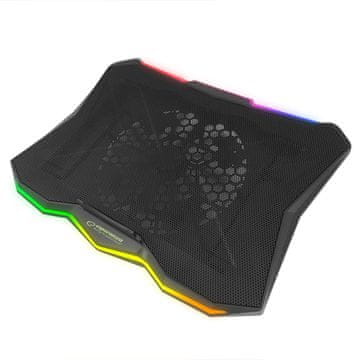 Northix Esperanza RGB osvijetljena podloga za hlađenje gaming prijenosnog računala Xalok