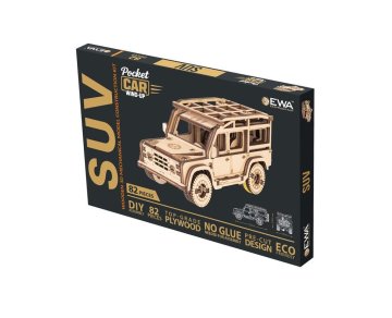 Rayher.	 Drvena 3D slagalica, terenski automobil