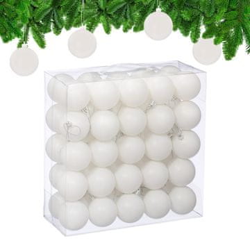 Northix Set mat božićnih kuglica, 50 komada