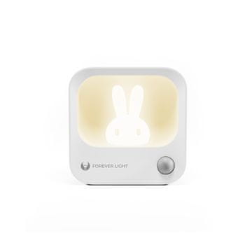 slomart Forever Light Noćno svjetlo FLC-10 Lea PIR - Zeko, bijelo, s detektorom pokreta