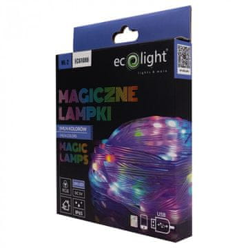 slomart Eco Light Čarobne LED lampice 200LED, 10m, RGB, upravljanje putem aplikacije, IP65