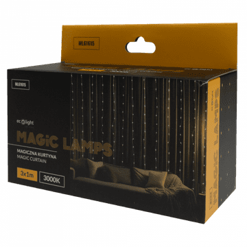 slomart Eco Light Magična LED zavjesa 200LED, 3m*1m, toplo bijela (3000K), IP65