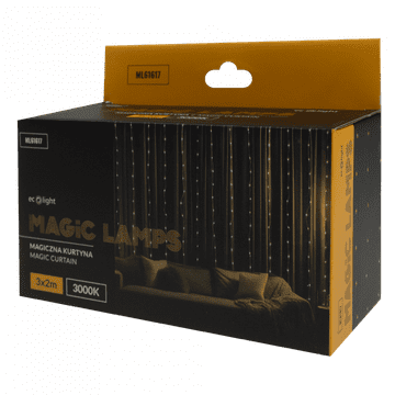 slomart Eco Light Magična LED zavjesa 400LED, 3m*2m, toplo bijela (3000K), IP65