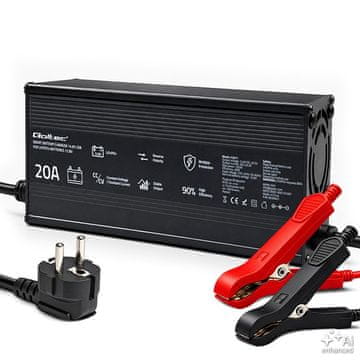 slomart Qoltec punjač za LiFePO4 akumulator 12V, 20A