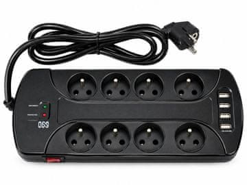 IN Prenaponska zaštita IN s 8 utičnica i 4 USB (553028)
