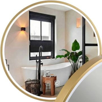 Tutumi Ogledalo LED 60cm MMJ BRUSH GOLD
