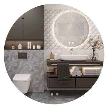 Tutumi Ogledalo LED 80cm HZJ080