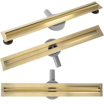 REA Tuš kanalica REA Neox Slim pro Gold 80