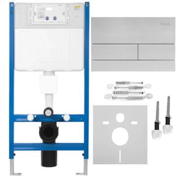 REA Ugradbeni (podžbukni) okvir za WC školjku K011A-Q REA T Brush Steel