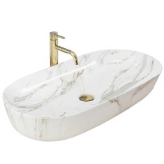 REA Keramički umivaonik na ploči REA CLEO 81 Shiny Aiax