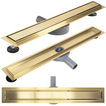 REA Tuš kanalica REA Neox pro Brush Gold 90