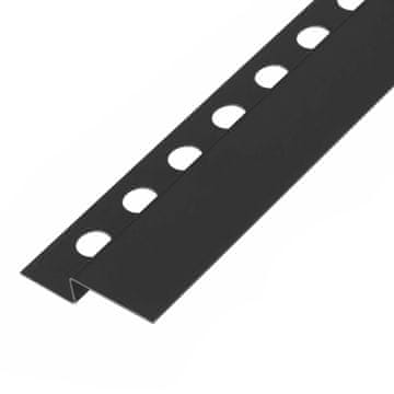 REA Prednja lajsna za tuš kadu 120cm Black
