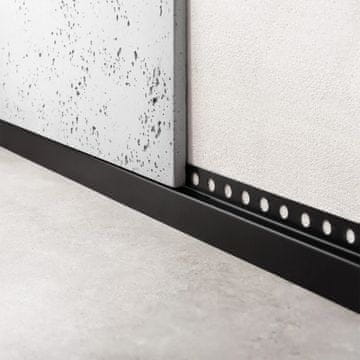 REA Prednja lajsna za tuš kadu 130cm Black