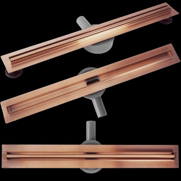 REA Tuš kanalica REA Neox Slim pro Brushed Copper 90