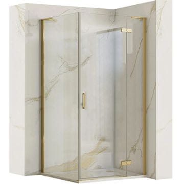 REA Tuš kabina REA Hugo 80x90 Gold Brush