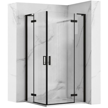 REA Tuš kabina REA Hugo Double Black 90x90