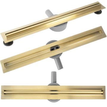 REA Tuš kanalica REA Neox Slim pro Brush Gold 100