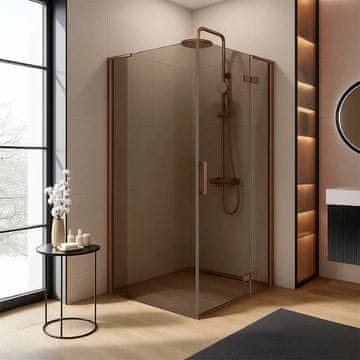 REA Tuš kabina REA Hugo Copper Brush 80x80