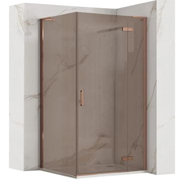 REA Tuš kabina REA Hugo 90x80 Copper Brush