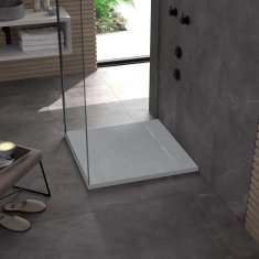 REA Bazalt Grey 90x90 tuš kada