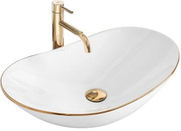 REA Nadgradni umivaonik Rea Royal Gold Edge