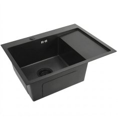 REA Čelični sudoper Fin Black