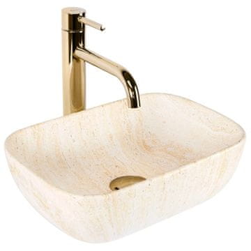 REA Nadgradni umivaonik Rea BELINDA MINI TRAVERTINE MATT
