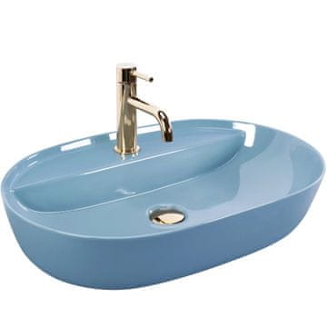 REA Nablatni umivaonik REA Aura 61 L.Blue Shiny