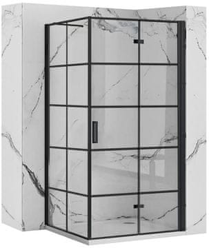 REA Tuš kabina Rea Molier Black 90x80