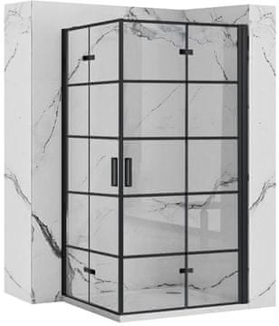 REA Tuš kabina Rea Molier Black Double 80x90