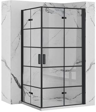 REA Tuš kabina Rea Molier Black Double 90x90