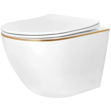 REA Viseća WC školjka Rea Carlo Mini Tornado NF GOLD EDGE