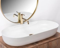 REA Keramički nadgradni umivaonik REA CLEO 81 White