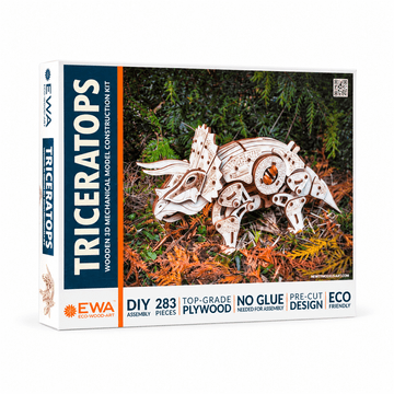 Rayher.	 Drvena 3D slagalica Triceratops