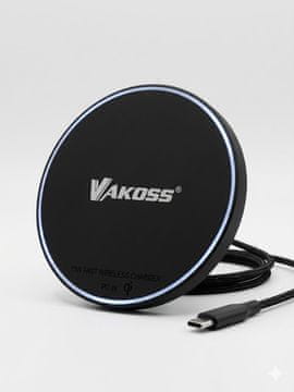 slomart Vakosss MY5316K Magnetski bežični punjač 15W, Crna