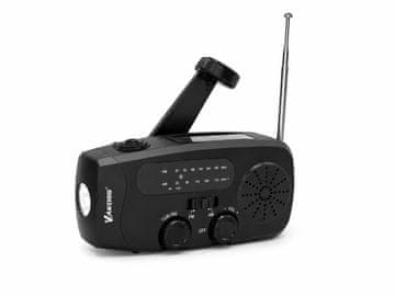 Vakoss Vakoss FM-3660K prijenosni radio na ručicu s baterijom i solarnim panelom