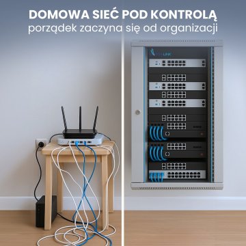 Extralink EXT Racking ormarić 12U 600x450 sivi, zidni