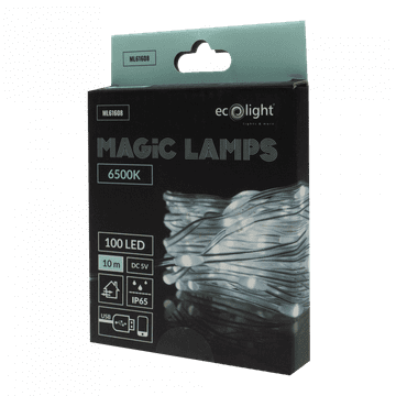slomart Eco Light Magične LED lampice, 100 LED, 6500K, 10m, upravljanje putem aplikacije