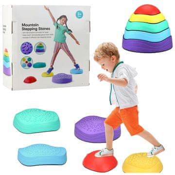 slomart LEAN TOYS Kamenje za ravnotežu - senzorična staza za djecu (5 komada)